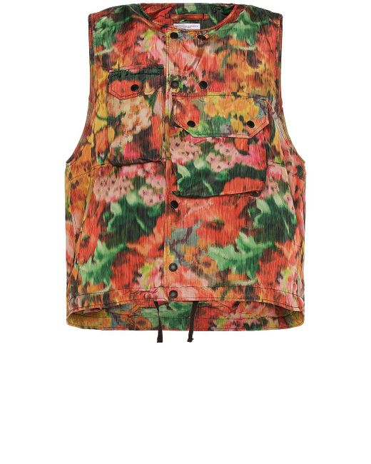 Engineered Garments Multicolor Floral Camo Cover Vest for men
