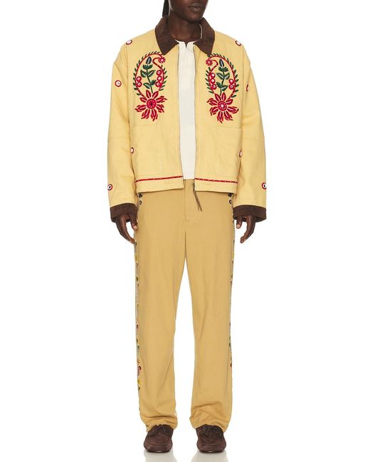 Bode Metallic Feather Runner Trousers for men