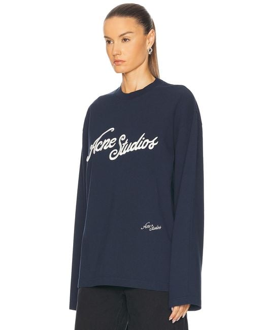 Acne Blue Crew Sweater