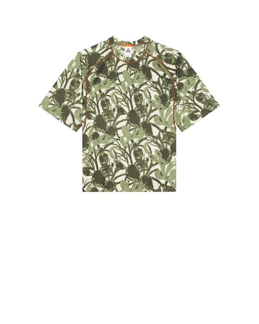 Nike Green Acg Chinati Short Sleeve Shirt for men
