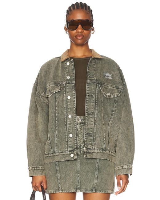 Moschino Green Denim Jacket