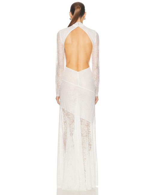 Ila White Backless Maxi Dress