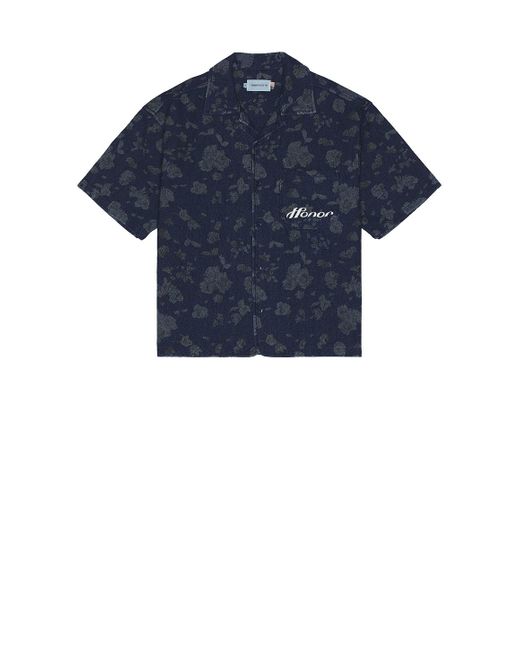 Honor The Gift Blue Floral Camp Shirt for men