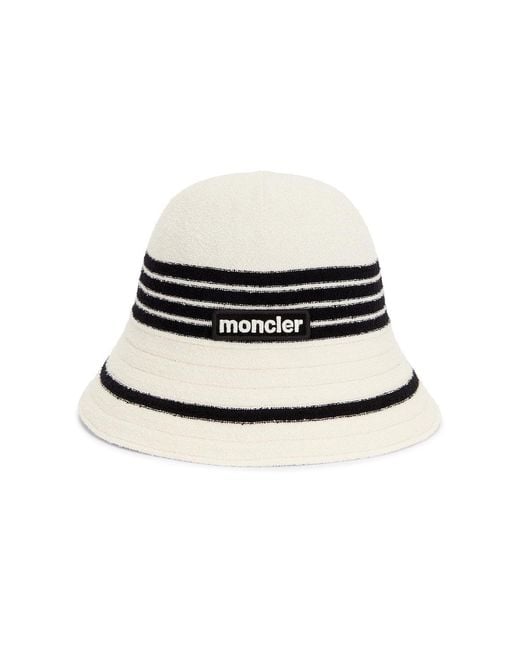 Moncler Black Terry Bucket Hat