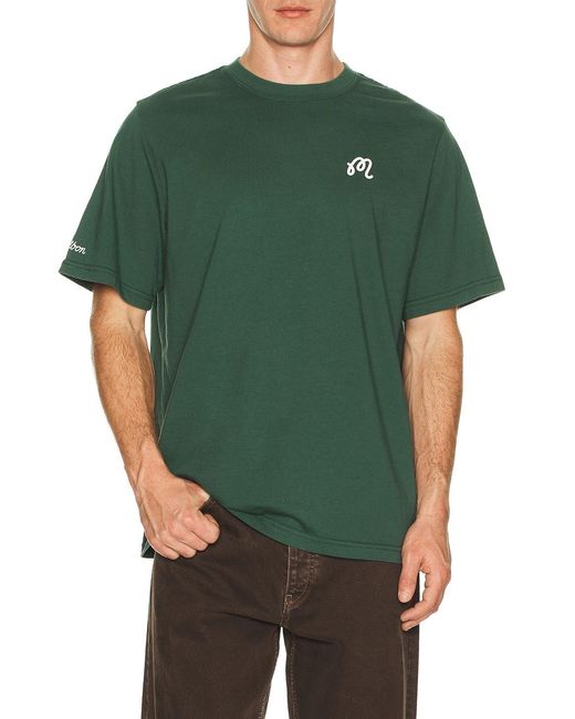 Malbon Men's Green Bermuda Tee
