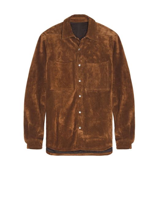 Rick Owens Brown Outershirt for men