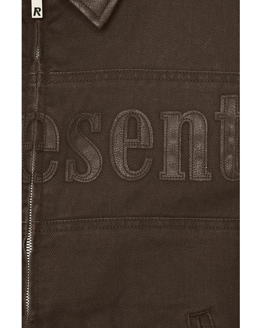 Represent Brown Roscoe Bomber Jacket for men