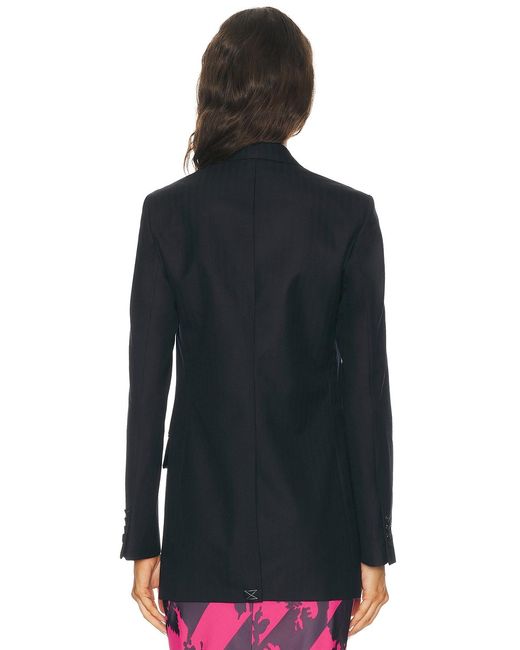 Dries Van Noten Blue Blanchet Jacket