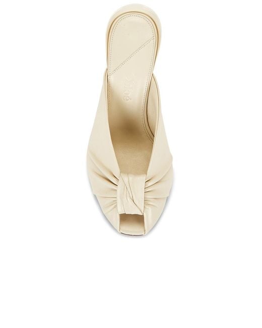 Chloé Natural Suzie Open Toe Mule