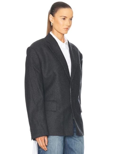 Helmut Lang Blue Oversized Blazer