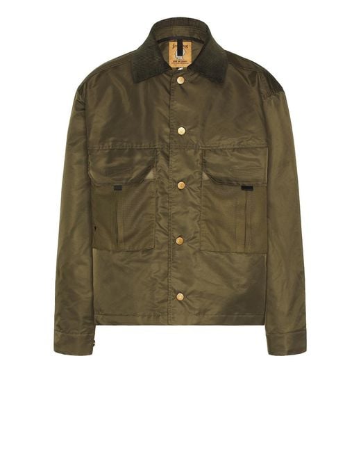Brain Dead Green Cropped Chore Jacket for men