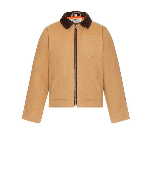 Schott Nyc Natural Union Canvas Down Filled Jacket for men
