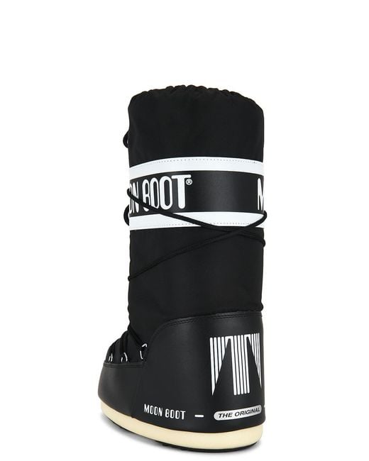 Moon Boot Black Icon Nylon Boot for men