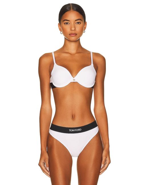 Tom Ford White Padded Bra