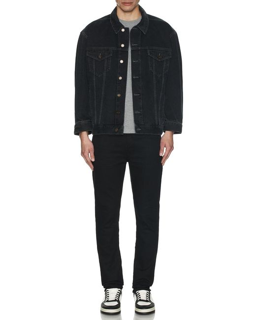 Saint Laurent Black Egg Shape Denim Jacket for men