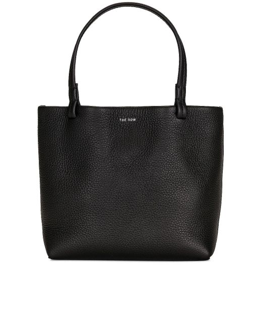 The Row Leather Small Park Tote Shopper Bag in Black | Lyst