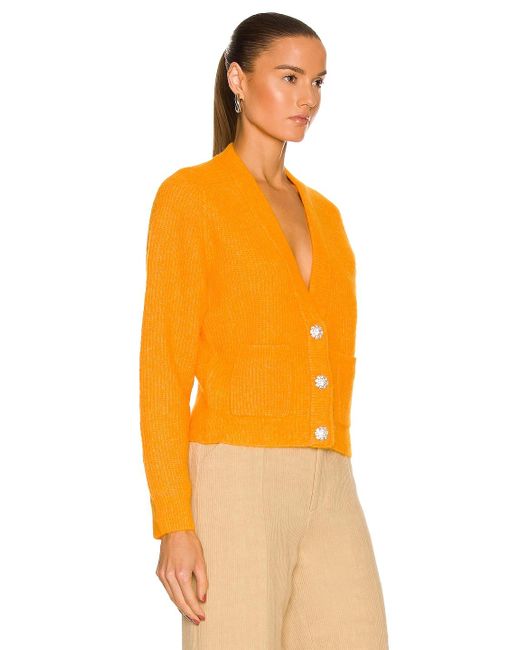 Ganni Soft Wool Knit Sweater in Bright Marigold (Orange) - Lyst