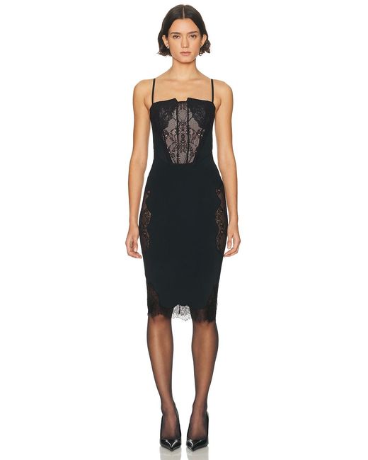 Halo Black Collage Corset Dress