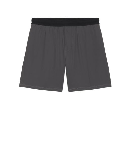 Beyond Yoga Black Warplite Range Lined Short for men