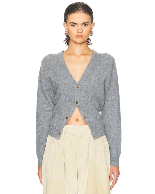 R13 Blue Split Hem Cardigan