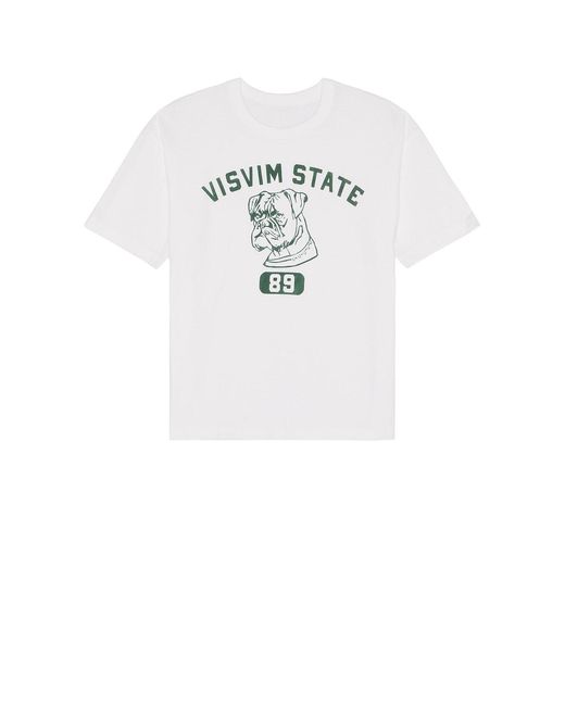 Visvim White 89 Damaged Jumbo Tee for men