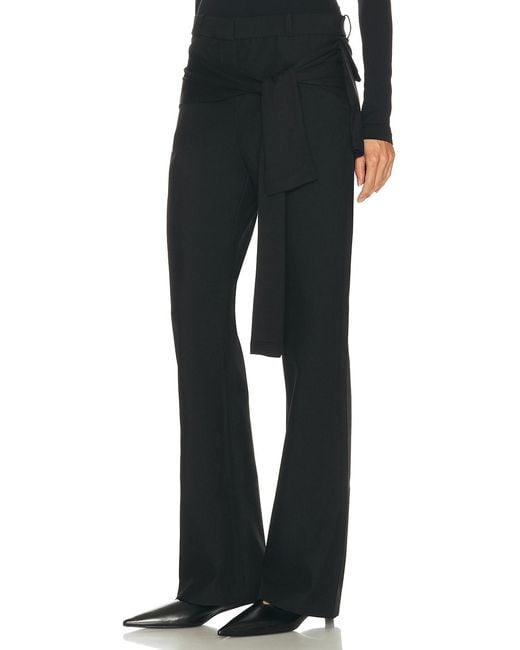 Coperni Black Jersey Wrap Pant