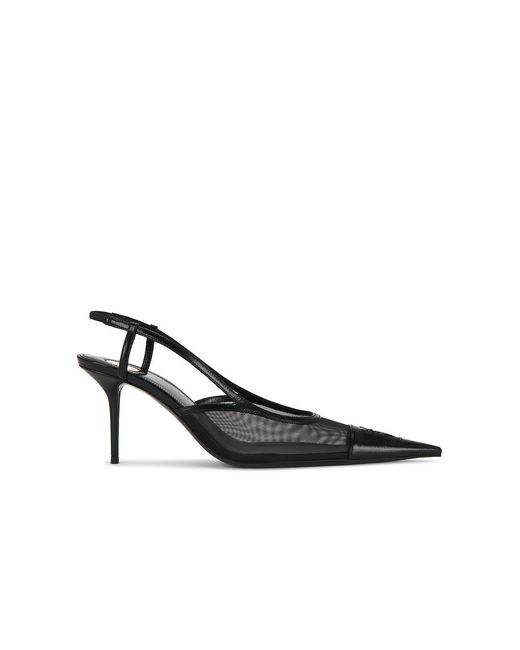 Saint Laurent Black Renee Slingback Pump