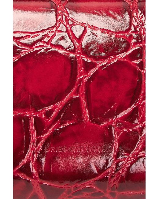 Dries Van Noten Red Crisp Bag