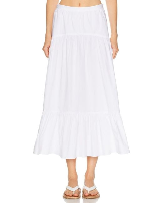 Solid & Striped White The Indra Skirt