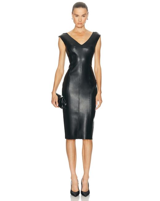 Norma Kamali Black Grace Pencil Dress