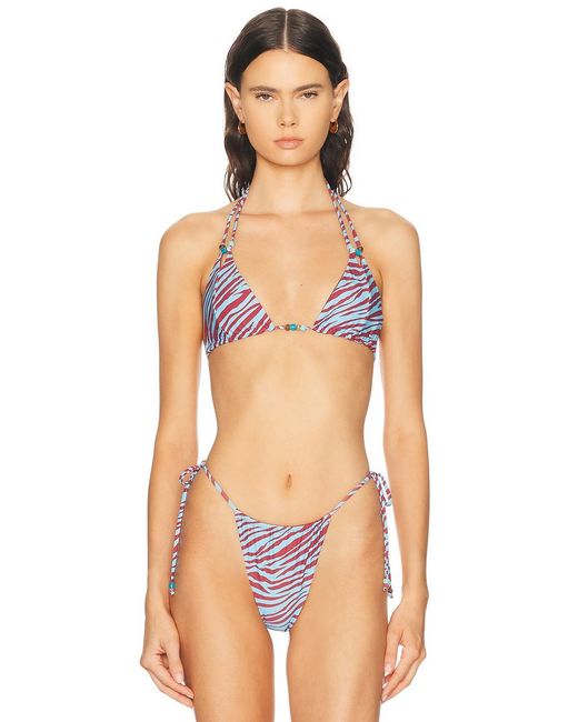 Bondeye Multicolor Tonya Triangle Bikini Top