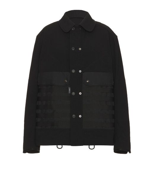 Junya Watanabe Black X Oakley Twill And Polyester Laminated Jacket for men