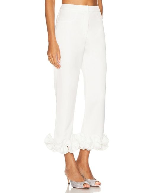 Ila White Gemma Voluminous Detailed Trouser