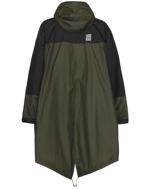 The North Face Gray Soukuu Hike Packable Fishtail Shell Parka for men