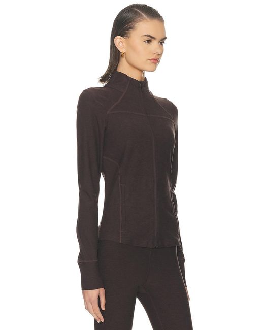 Beyond Yoga Black Spacedye Trails Active Jacket