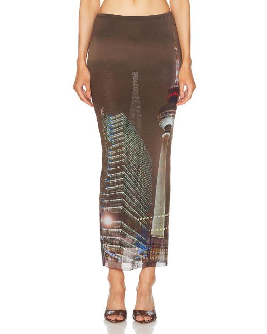 Jean Paul Gaultier Multicolor X Shayne Oliver Mesh City Long Skirt
