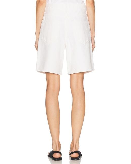 Agolde White Indra Short