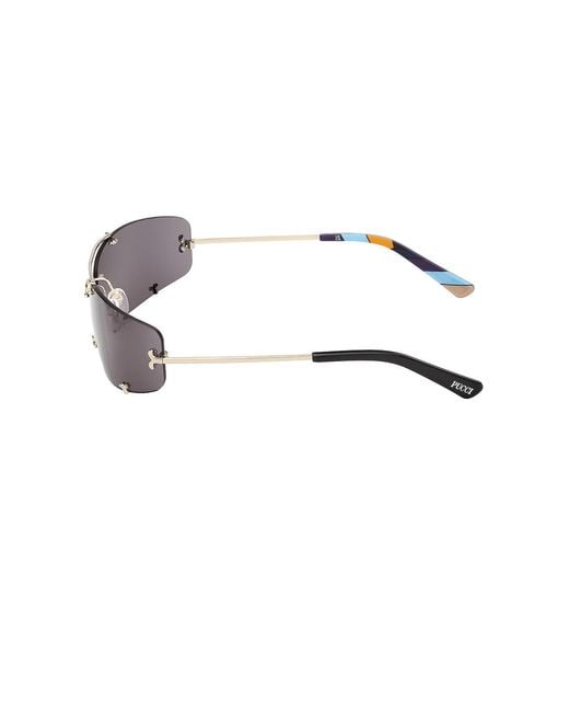 Emilio Pucci Multicolor Rectangular Sunglasses