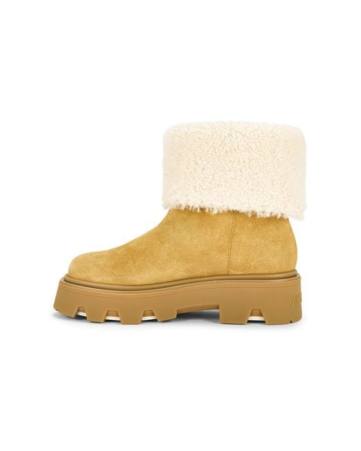 Moncler Natural Aurea Mid Ankle Boot