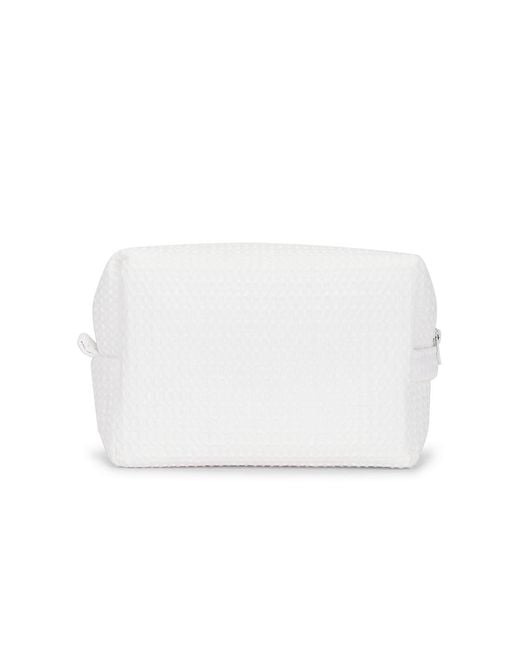 Abode White Cape Cod Waffle Pouch