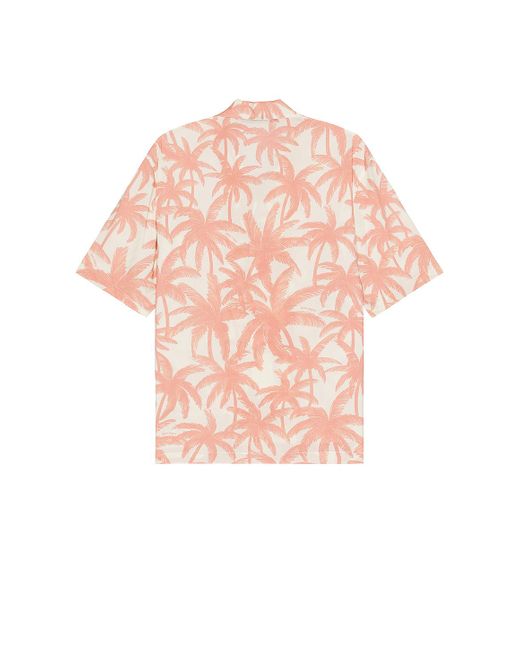 Palm Angels Pink Allover Shirt for men