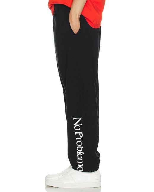 No Problemo Black Sweatpant for men