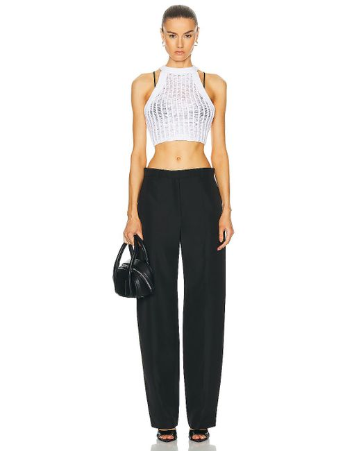 Alexander Wang Black Low Waisted Pant With Back Slits