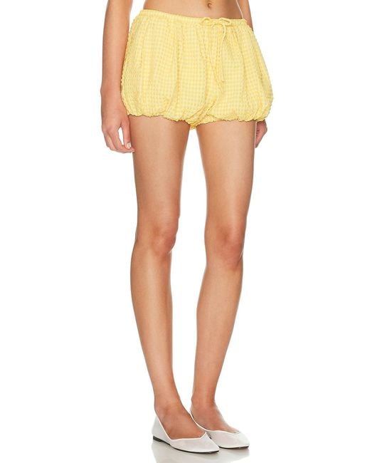 Jonathan Simkhai Yellow Addie Bubble Short