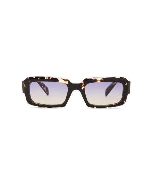 Prada Multicolor Rectangular Frame Sunglasses for men