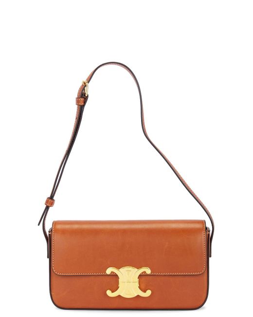 Céline Brown Triomphe Shoulder Bag