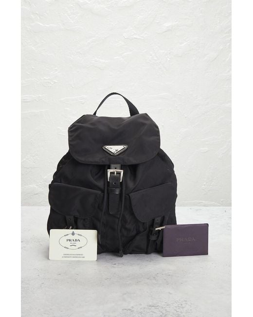 Prada Black Tessuto Backpack