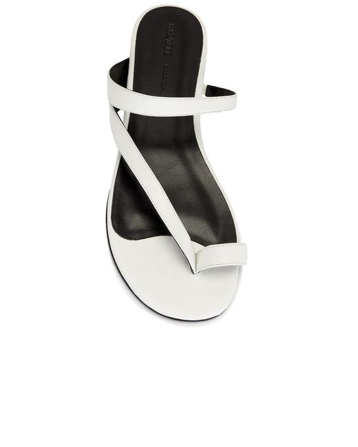 Khaite White Aimee Flat Sandal