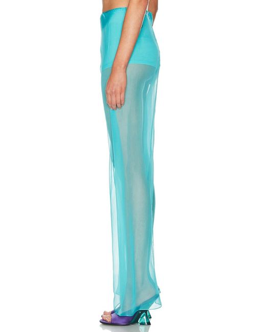 SEV Blue Draped Skirt