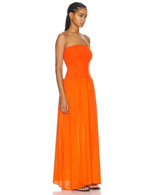Eres Orange Zephyr Ankara Dress